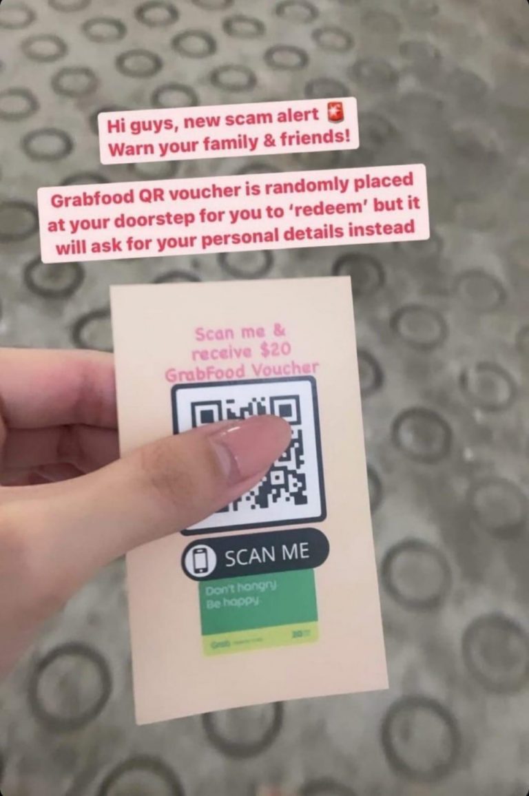 Grab’s Help Centre asks customer to redeem fake voucher that police later flagged as phishing scam