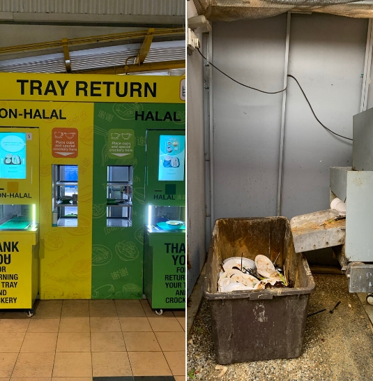 Is the automated tray return system in hawker centres just a façade?