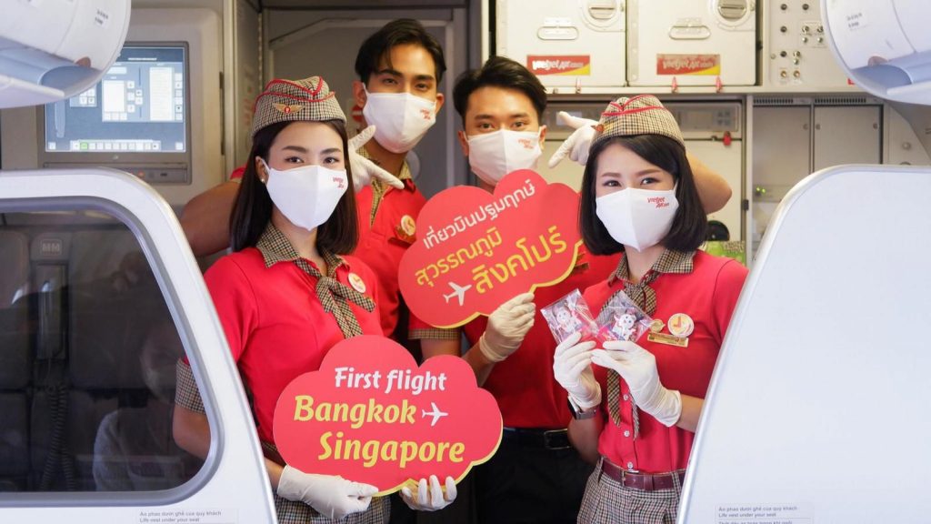 Thai’s Vietjet makes first flight to Singapore from Bangkok