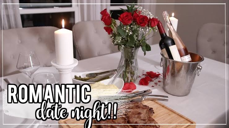 Date night in, romance at home