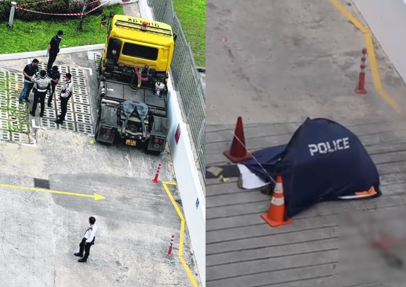 Prime mover driver killed by own vehicle in freak accident in Yishun