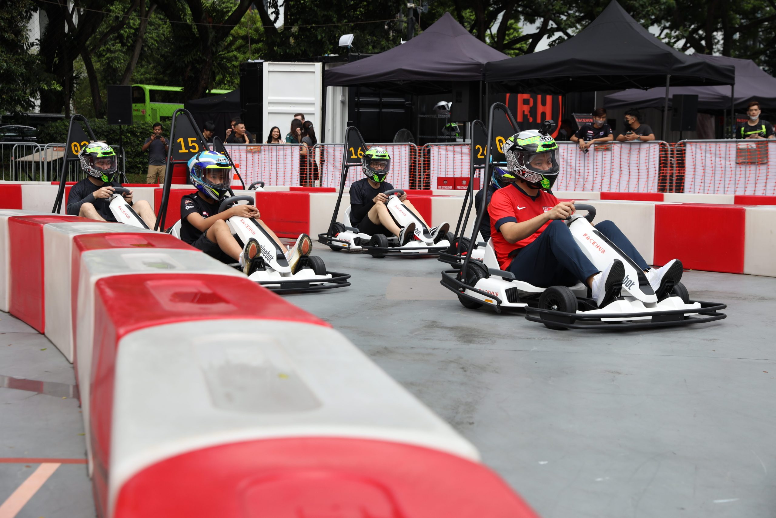 Enjoy dodgem games at the RaceHub go-karting track