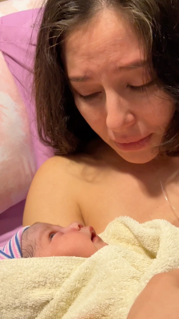 Denise Keller gives birth to baby girl