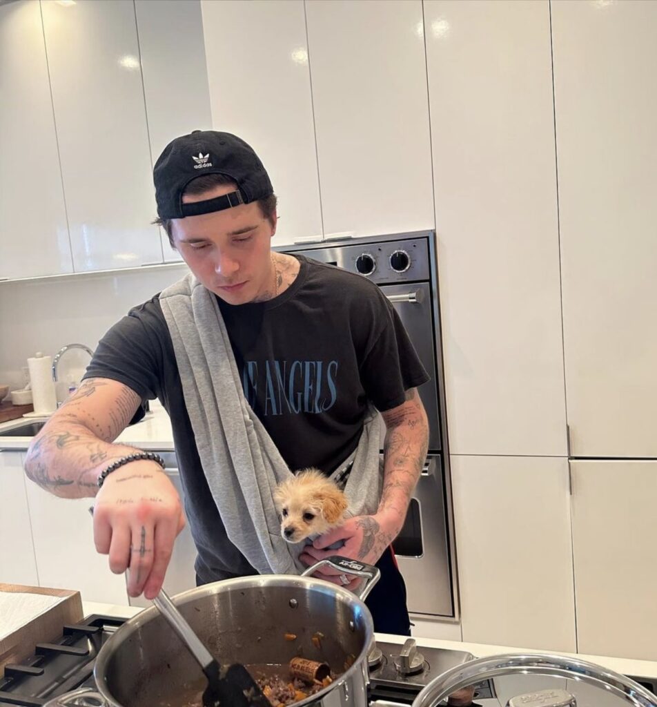 Brooklyn Beckham responds to haters mocking his cooking videos