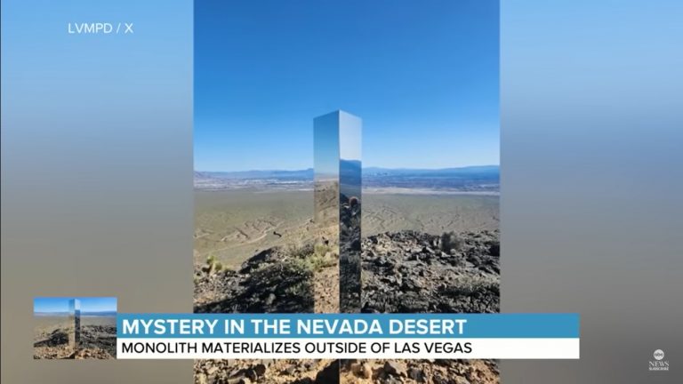 Mysterious monolith appears in remote Las Vegas mountain range