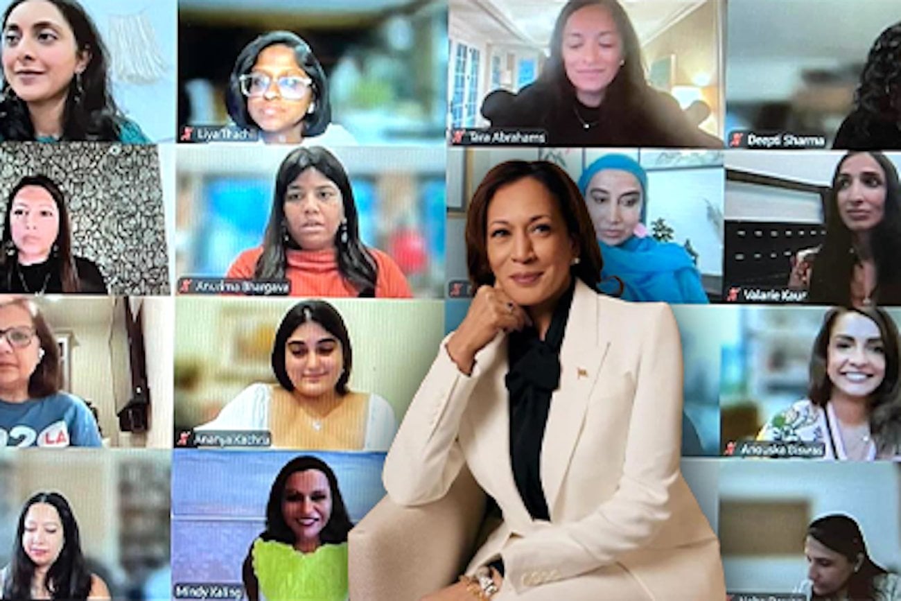 Indian ‘aunties’ make history as thousands join Zoom call to raise money for Kamala Harris